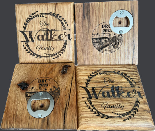 Handmade Red Oak Coasters: Elevate Your Space with Sustainable Elegance from Dusty Ole Shop!